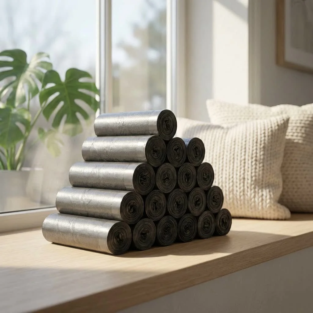 Small 1-gallon trash bags for compact waste management
